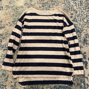 Striped women’s Top - Black and Tan